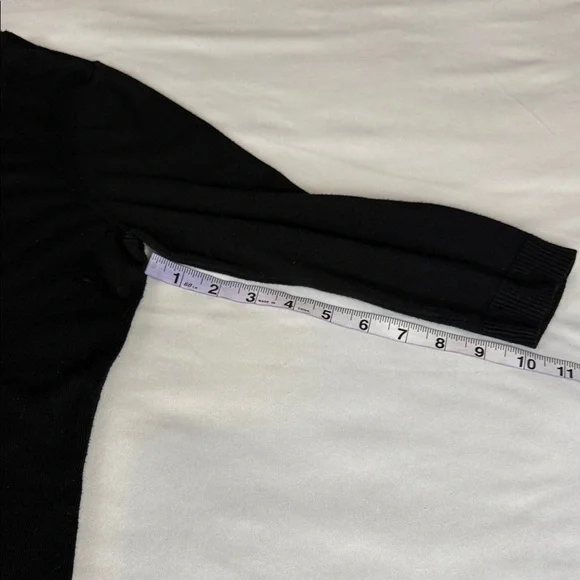 Reitmans Black 3/4 Sleeve V-Neck Cardigan - Picture 9 of 11